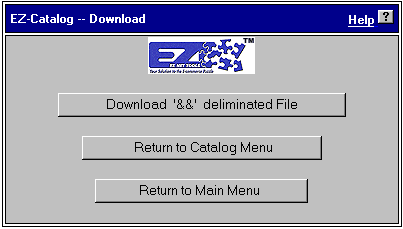 Download Catalog Screen